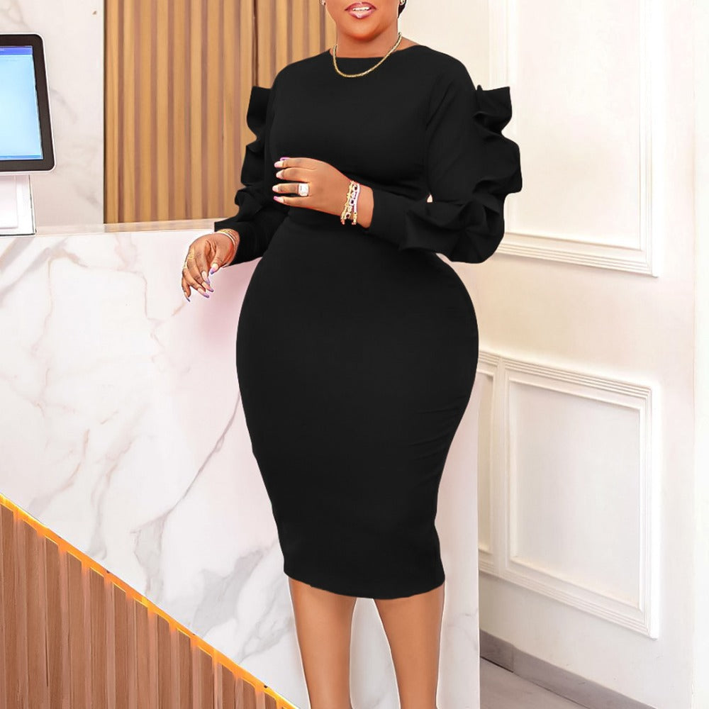 Women Dress Women's Autumn Fashion Long Sleeve Dress