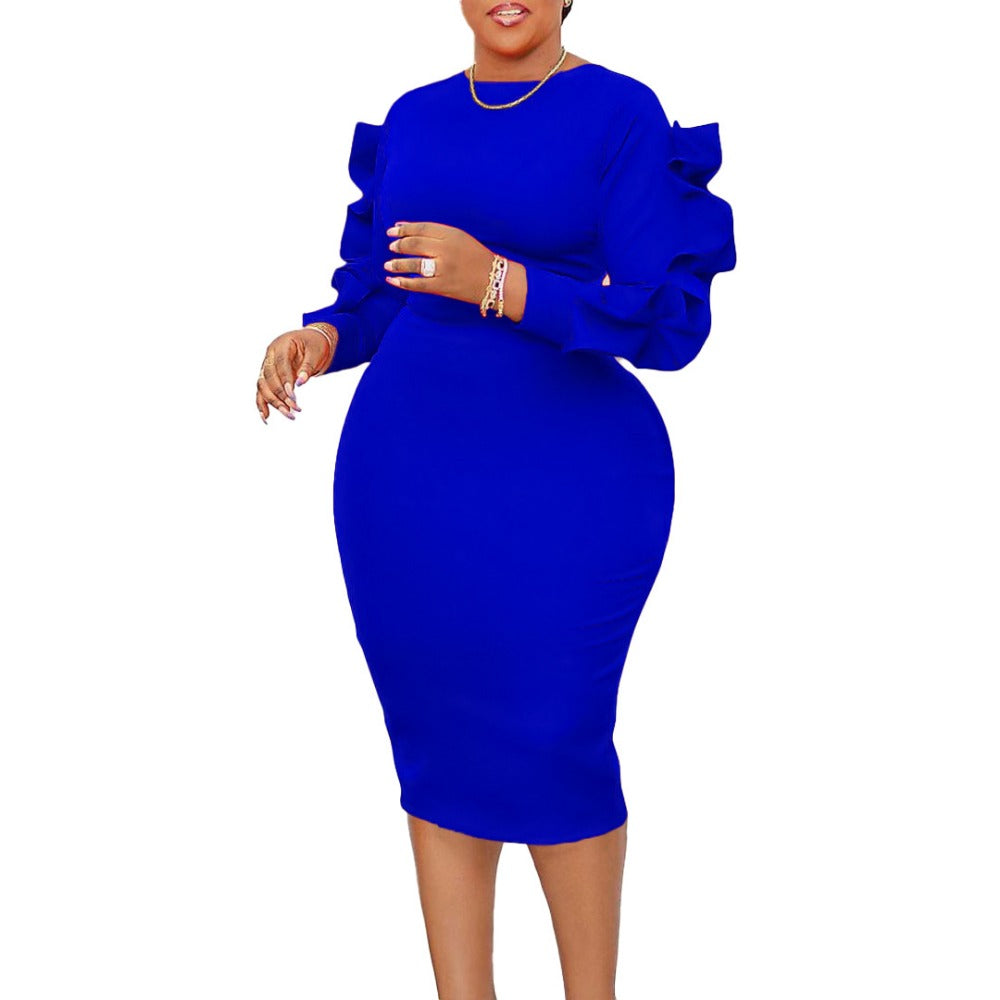 Women Dress Women's Autumn Fashion Long Sleeve Dress
