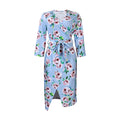 Women Dress Women's V-neck Print Dress