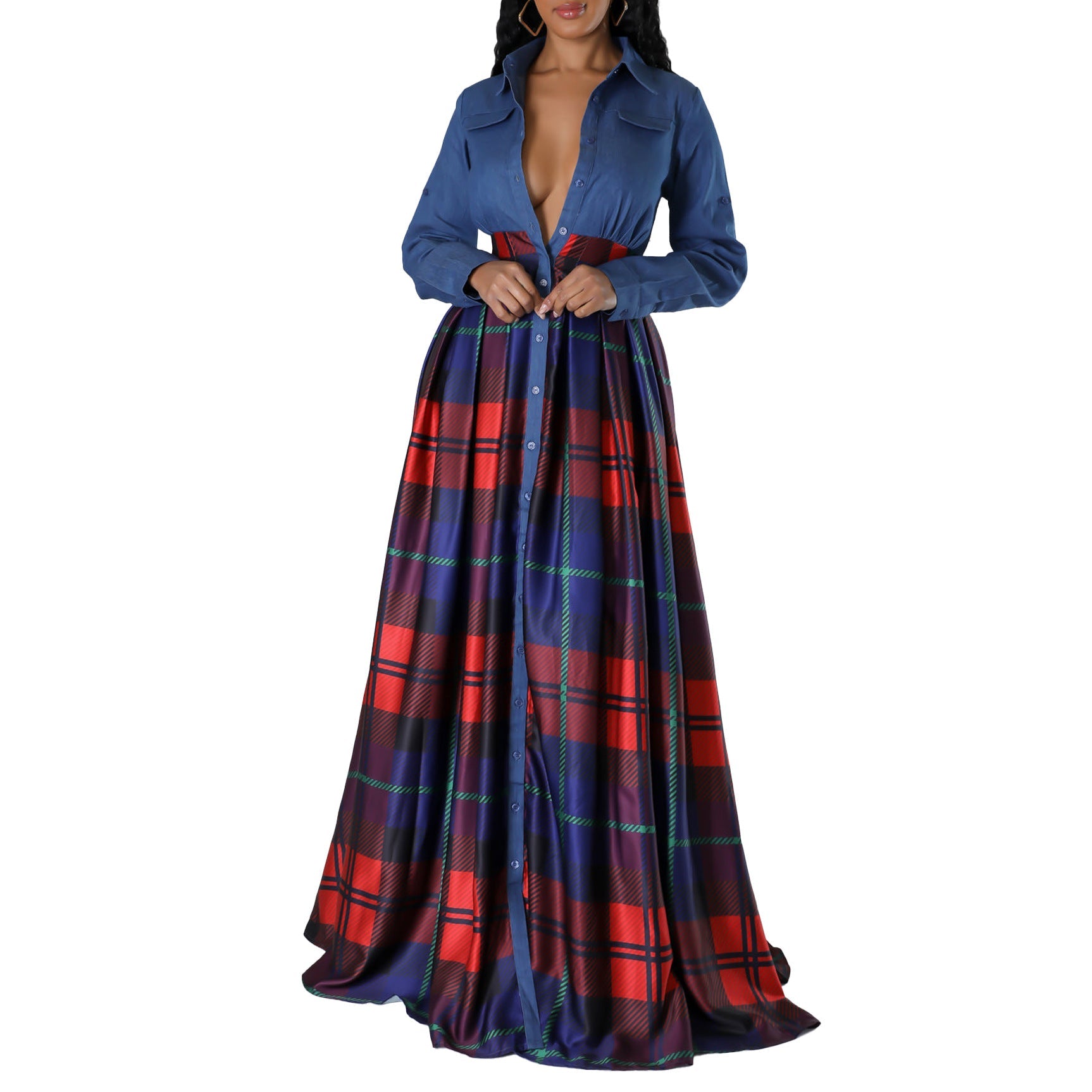 Women Dress Winter Fashion Casual Printing