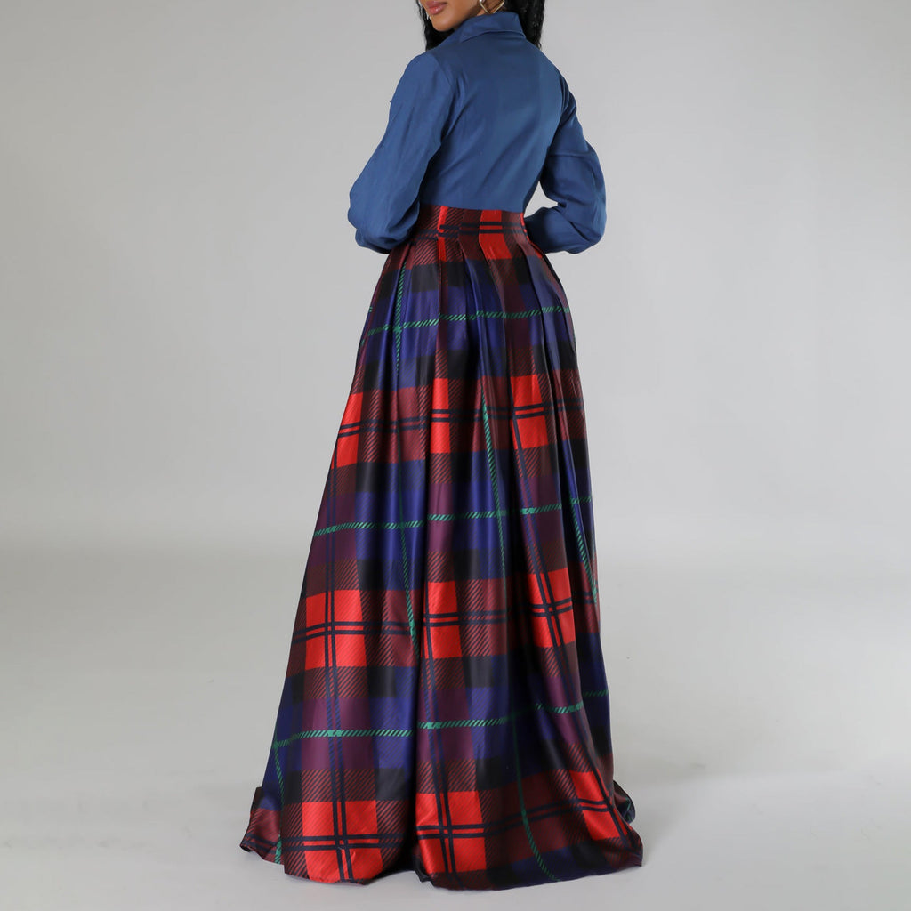 Women Dress Winter Fashion Casual Printing