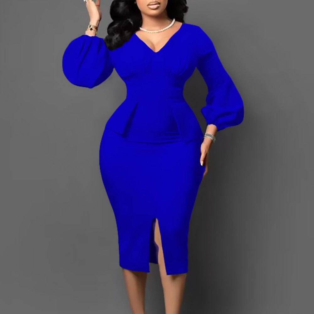 Women Dress Women's V-neck Dress