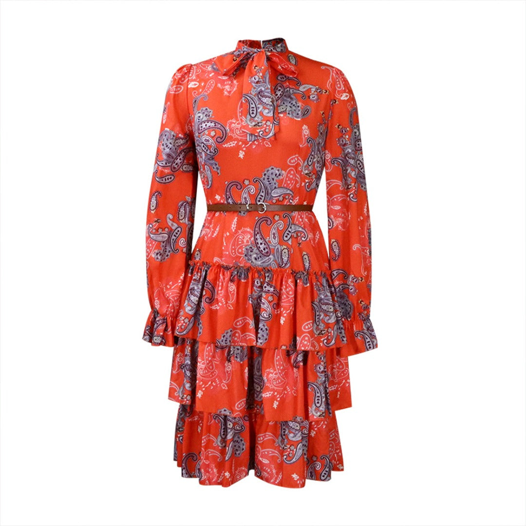 Women Dress Women's Autumn Print Dress
