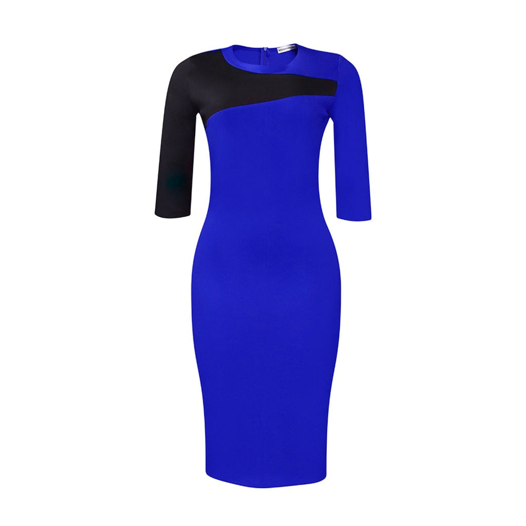 Women Dress Women's Autumn Solid Color Dress